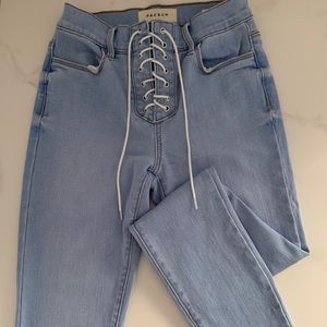Pacsun Power Super Stretch Lace Up Jeans